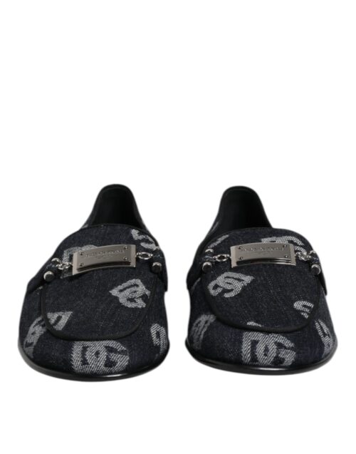 8359620.jpeg Dolce & Gabbana sinised logoga puuvillased mokassiinkingad