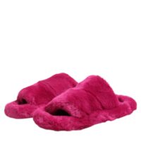 Dolce & Gabbana roosad akrüülist kunstkarusnahast meeste sandaalid