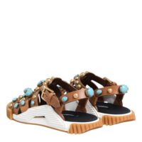 Dolce & Gabbana pruunid neetidega plätud 13 Dolce & Gabbana pruunid neetidega plätud