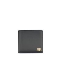 Balenciaga Black Calf Leather Bos Taurus Wallet