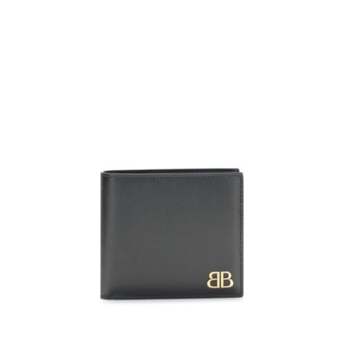 Balenciaga Black Calf Leather Bos Taurus Wallet