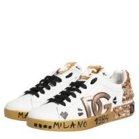 8411852.jpeg Dolce & Gabbana valged kuldsete kristallidega Portofino tossud