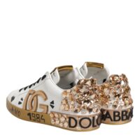 8411853.jpeg Dolce & Gabbana valged kuldsete kristallidega Portofino tossud