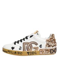 8411854.jpeg Dolce & Gabbana valged kuldsete kristallidega Portofino tossud