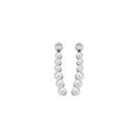 Majorica hõbedased naiste kõrvarõngad pärliga