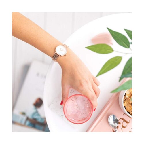 8431242959399_R2_MKT1.jpg Mr. Wonderful naiste käekell roosa terasrihmaga