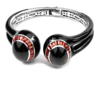 Folli Follie must hõbedast naiste käevõru 7 cm