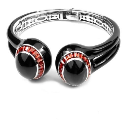 Folli Follie must hõbedast naiste käevõru 7 cm