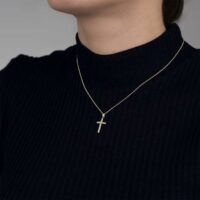 Elegantne kuldne lootose ripats naistele