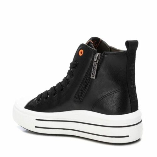 Naiste nahkse välimusega poolsaapad XTI, mustad