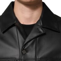8449881.jpeg Dolce & Gabbana must polüesterist nööpidega biker-jakk