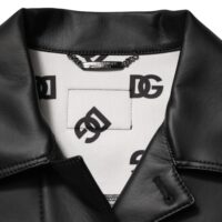 8449883.jpeg Dolce & Gabbana must polüesterist nööpidega biker-jakk