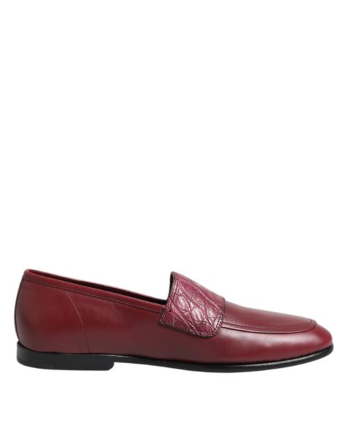 Dolce & Gabbana burgundipunased pidulikud mokassiinkingad