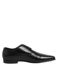 Dolce & Gabbana mustad eksootilisest nahast paeltega derby-kingad