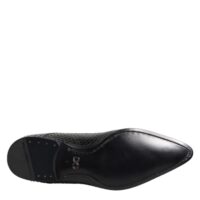 Dolce & Gabbana Black Exotic Leather Lace Up Derby Shoes