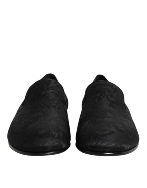 8451176.jpeg Dolce & Gabbana mustad lillebrokaadist mokassiinkingad meestele