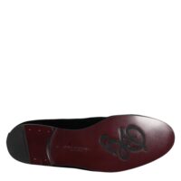 Dolce & Gabbana mustad ristiga slip-on mokassiinkingad