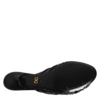 Dolce & Gabbana mustad nahast konts-sandaalid