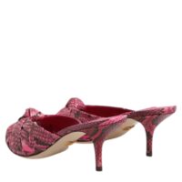 Dolce & Gabbana roosad nahast kontsaga plätud sandaalid