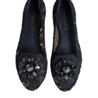 8461698.jpeg Dolce & Gabbana Blue Taormina Lace Crystals baleriinad