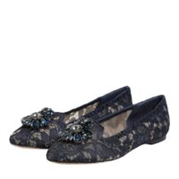 8461699.jpeg Dolce & Gabbana Blue Taormina Lace Crystals baleriinad