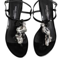 8461737.jpeg Dolce & Gabbana mustad kristallidega pahkluurihmaga sandaalid