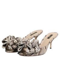 8461761.jpeg Dolce & Gabbana mitmevärvilised Keira lipsuga nahast peep-toe mule-kingad