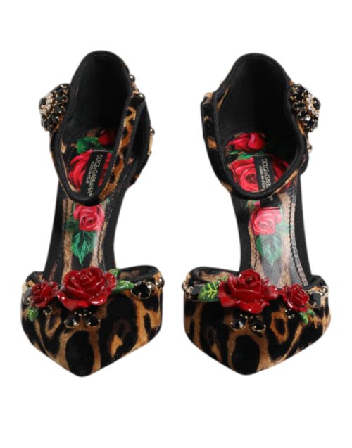 8463438.jpeg Dolce & Gabbana pruunid leopardimustriga kristallroosidega kingad