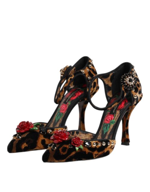 8463440.jpeg Dolce & Gabbana pruunid leopardimustriga kristallroosidega kingad