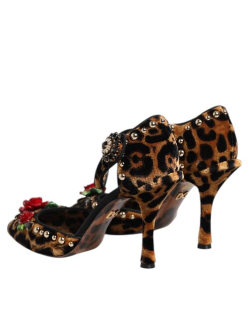 8463441.jpeg Dolce & Gabbana pruunid leopardimustriga kristallroosidega kingad