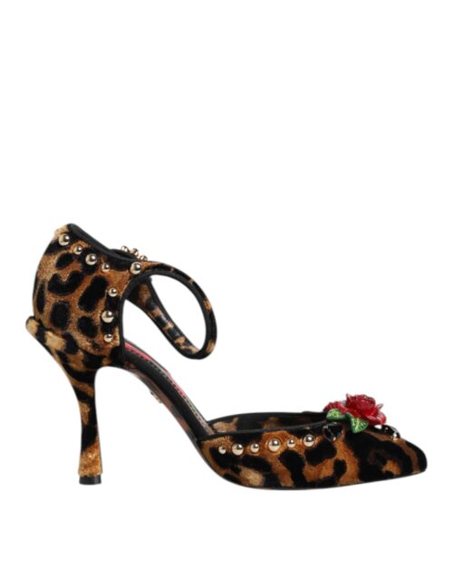 8463443.jpeg Dolce & Gabbana pruunid leopardimustriga kristallroosidega kingad