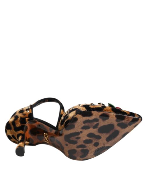 8463444.jpeg Dolce & Gabbana pruunid leopardimustriga kristallroosidega kingad