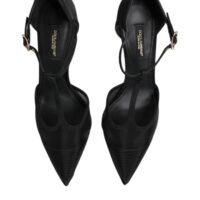 8463572.jpeg Dolce & Gabbana mustad võrkmaterjalist T-rihmaga stiletod