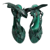 Dolce & Gabbana rohelised püütoni kõrged sandaalid