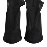 8464231.jpeg Dolce & Gabbana mustad siidist venivast võrgust sokksaapad