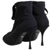 Dolce & Gabbana mustad paeltega stiletokontsaga poolsaapad