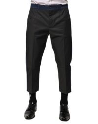 Dolce & Gabbana hall-sinised puuvillased 3/4 chino püksid
