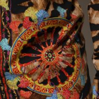 Dolce & Gabbana GOLD puuvillane tiigri Carretto pikkade varrukatega särk