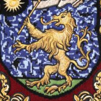 8492670.jpeg Dolce & Gabbana burgundiapunane pullover lõvikontsembelmiga