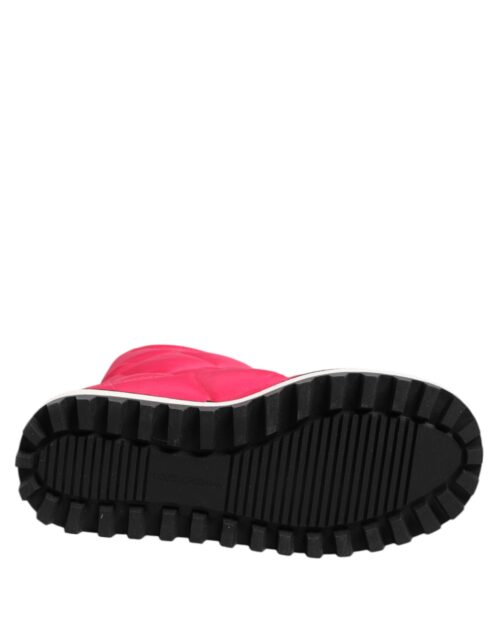 8512741.jpeg Dolce & Gabbana roosad valged viskoosist polsterdatud poolsaapad