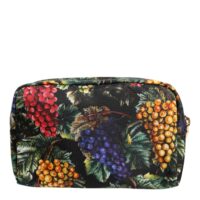 Dolce & Gabbana mitmevärviline viinamarjamustriga clutch-kott logo plaagiga