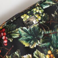 Dolce & Gabbana mitmevärviline viinamarjamustriga clutch-kott logo plaagiga