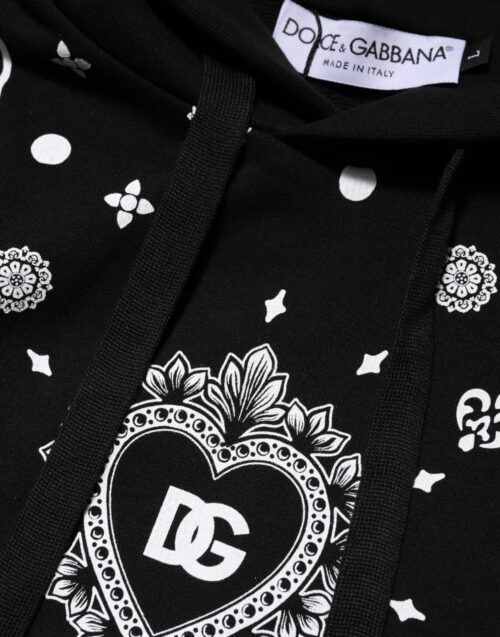 Dolce & Gabbana Must kapuutsiga meeste sviiter bandaanamustriga