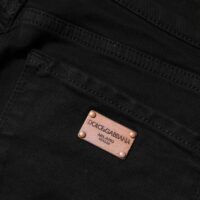 Dolce & Gabbana mustad kitsad keskmise vöökõrgusega teksad