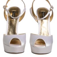 Dolce & Gabbana valged satiinist platvormkingad