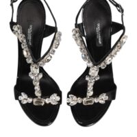 8566163.jpeg Dolce & Gabbana mustad Keira kristallidega kõrged sandaalid