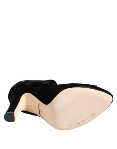 Dolce & Gabbana Black Roses kristallidega prossiga Mary Jane kingad