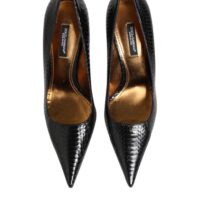 8577934.jpeg Dolce & Gabbana mustad eksootilisest nahast stiletokontsaga kingad