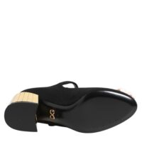 Dolce & Gabbana mustad kristallkaunistustega Mary Jane kingad