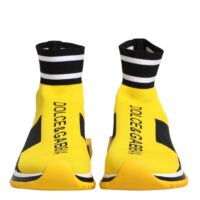 Dolce & Gabbana kollased-mustad Sorrento sokktossud